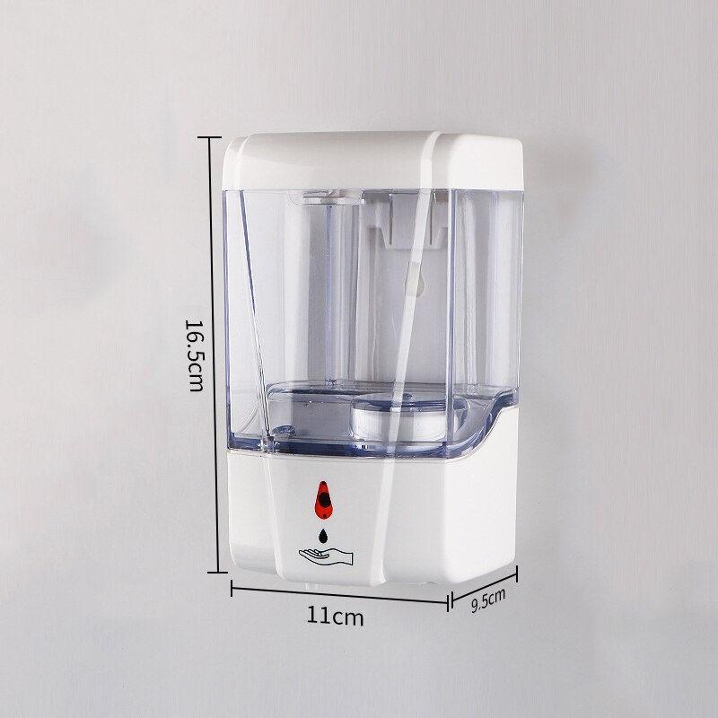 Wall Mounted 700ml Dual power Soap Dispenser Automatic IR Sensor Touchless Liquid Soap Dispensers