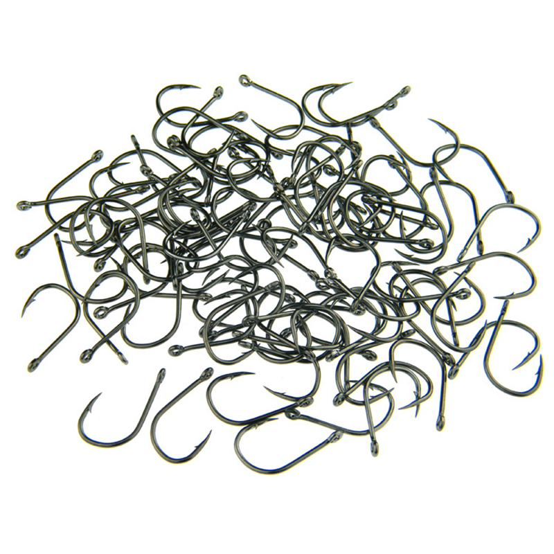 Anzuelos de pesca 200 piezas círculo de ojos anzuelo 3 # -12 # Anzuelos de púas para pesca de carpa, Material de Pesca, productos, accesorios, Pesca