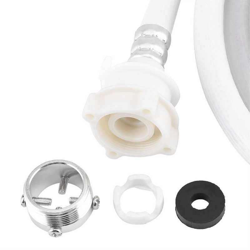 Washing Machine Water Inlet Hose Washer Pipe Tube Connector White Color Long Length Washing Machine Parts