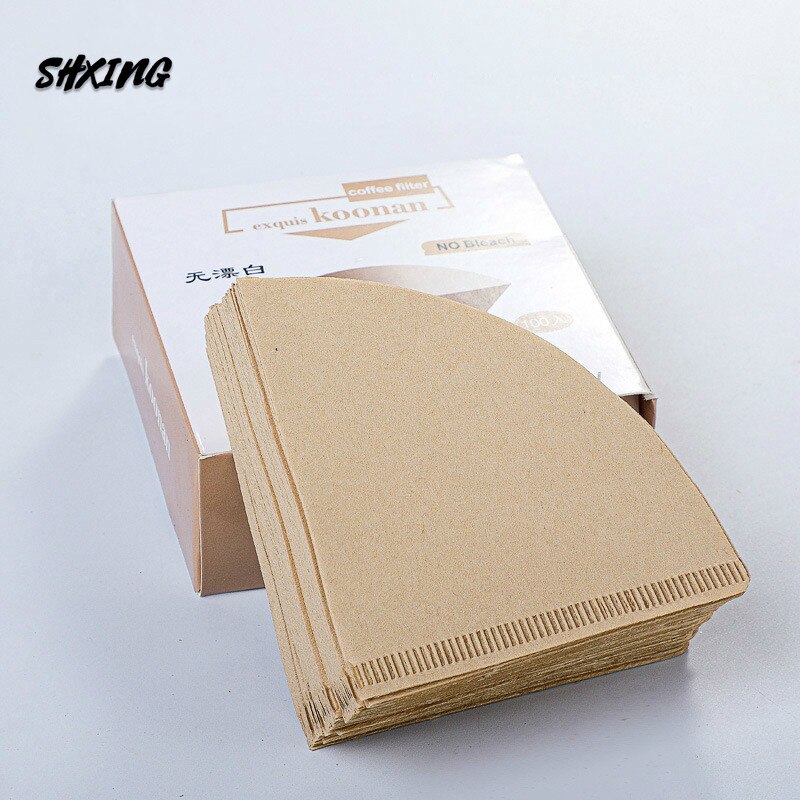 Shxing 101 102 14Cm 10Cm 100 Pcs "V" Vorm Koffiekopje Filter Papier Espressomachine Mokka pot Zeef Vel