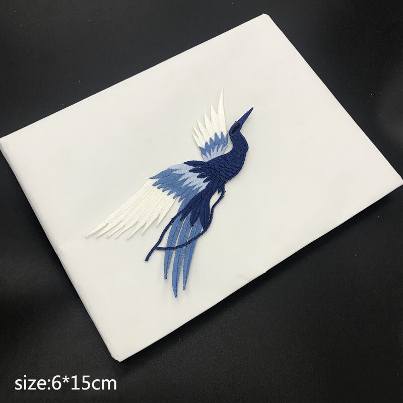 Geborduurde patches van vogelfeniks, naaien op kleding, applicaties, borduurwerk, doe-het-zelfbenodigdheden, knutselen: Klein