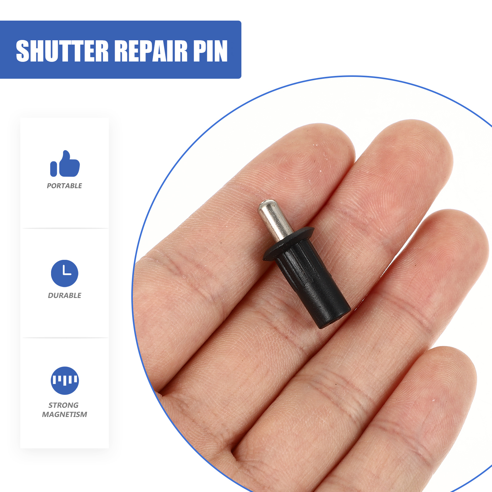 30pcs Shutter Repair Pin Repair Plantation Shutters Bolt Iron Shutter Repair Pin