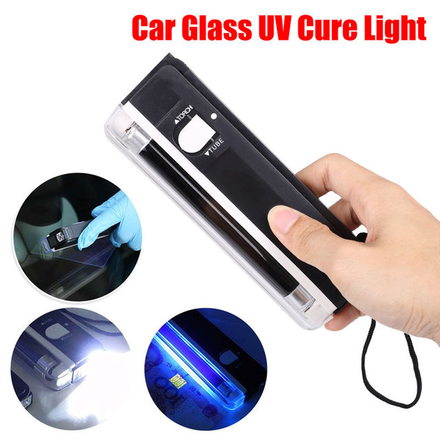 Auto Glas Uv Cure Licht Autoruit Hars Genezen Ultraviolet Uv Lamp Verlichting Voorruit Reparatie Tools: Default Title