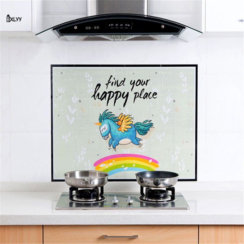 Cozinha Adesivos Auto-adesivo de Alta Temperatura e Resistente A Óleo Adesivos Acessórios de Cozinha Fogão Doméstico Telha Wallpaper.85
