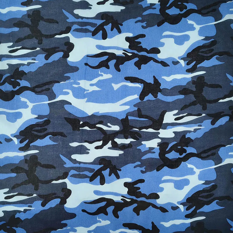 Camouflage Headband Cotton Bandanas Square Scarf Head Man Women Cycling Sun Protection Sports Breathable Printed Mask Headscarf: GRAY