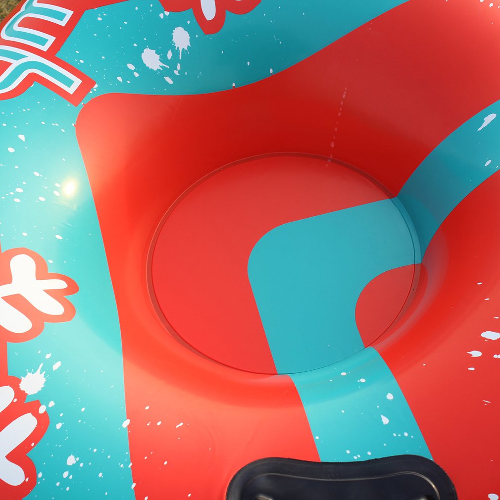 122cm Schnee Schlauch Aufblasbare Winter Einzigen Dreieck Ski Schnee Schläuche Erwachsene Sitz Schnee Rohr Kalt-Beständig Verdickt PVC schnee Schläuche