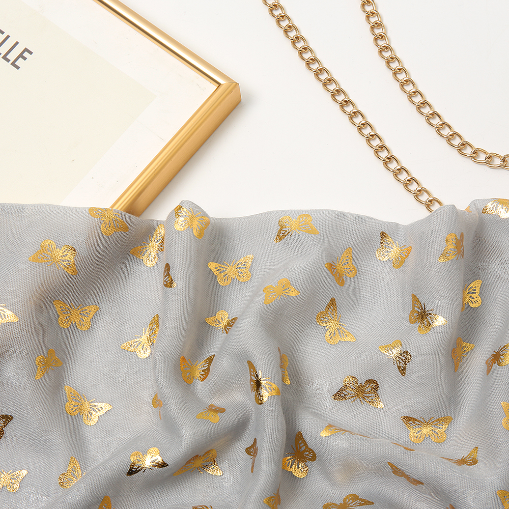 Foulard à paillettes doré uni pour femme, Hijab surdimensionné, châle brillant, bandeau musulman