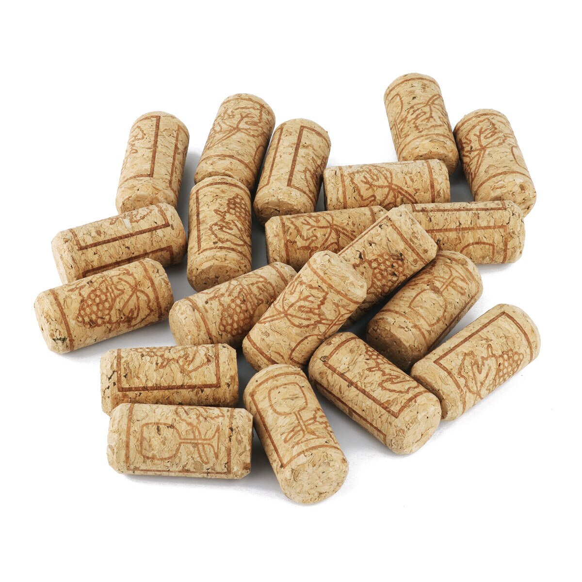 Tapón de vino de 100 cm de diámetro, tapón de corcho para botella de vino, tapón de corcho, tapón de botella de madera Natural, 50 o 2,2 Uds.