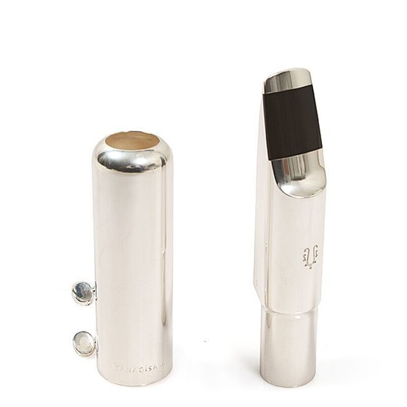 Metal Mouthpiece Tenor Soprano Alto Saxophone Mouthpiece Sax Silver Lacquer Number 56789