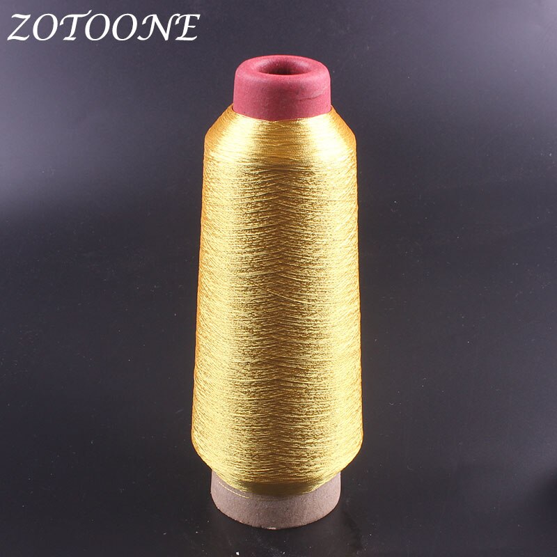 ZOTOONE Metallic Gold Embroidery Thread DIY Handmade Leather Thread For Jeans Clothes Sewing Thread Polyester Sewing Supplies: Default Title