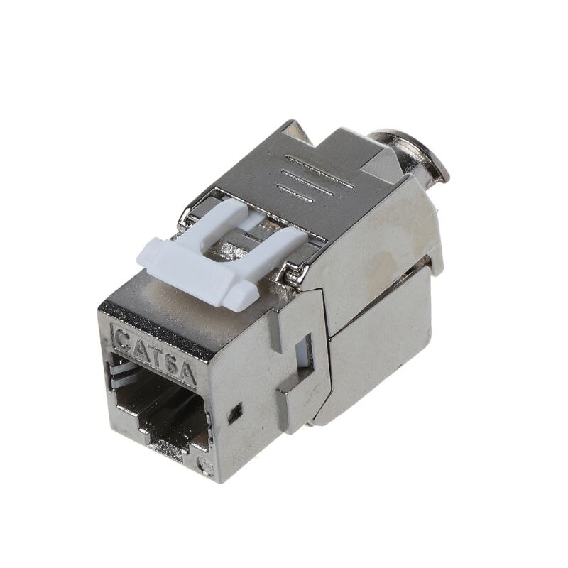 1Pc RJ45 Keystone Cat6 Cat6A Schermato FTP In Lega di Zinco Modulo Keystone Martinetti Adattatore Del Connettore di Rete