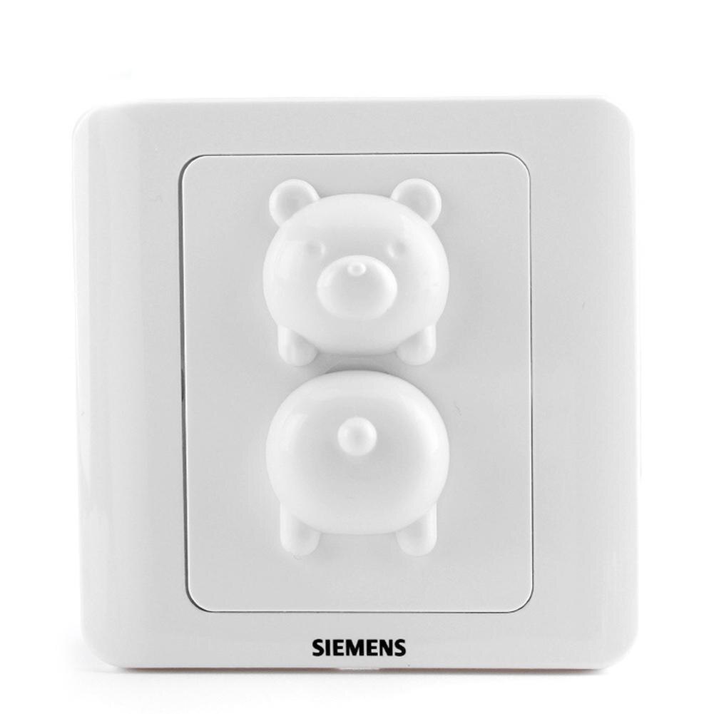 Kuulee 6 st eluttag lock lock baby söt djur piggy form plug protector säkerhetslock shock shock cover
