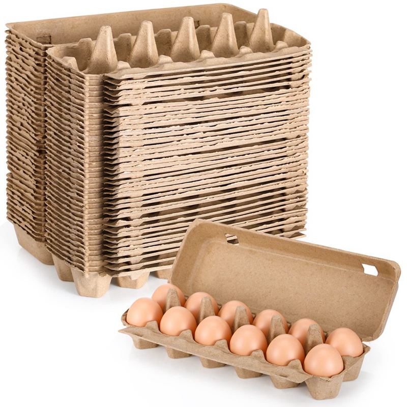 Cajas de cartón de 20 piezas para huevos, contenedor vacío, soporte para pulpa de papel: Default Title