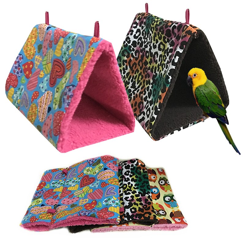 Warm Kooi Nest Tent Vogel Opknoping Cave Papegaai Schommel Speelgoed Kooi Nesten Papegaai Hangmat Vogel Opknoping Bed House Pluche winter