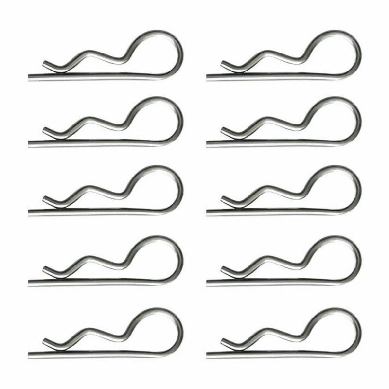 10PCS M1, M1.2, M1.6, M1.8, M2, M2.5, M3 spring opening R-type car pin fixing clamp spring pin