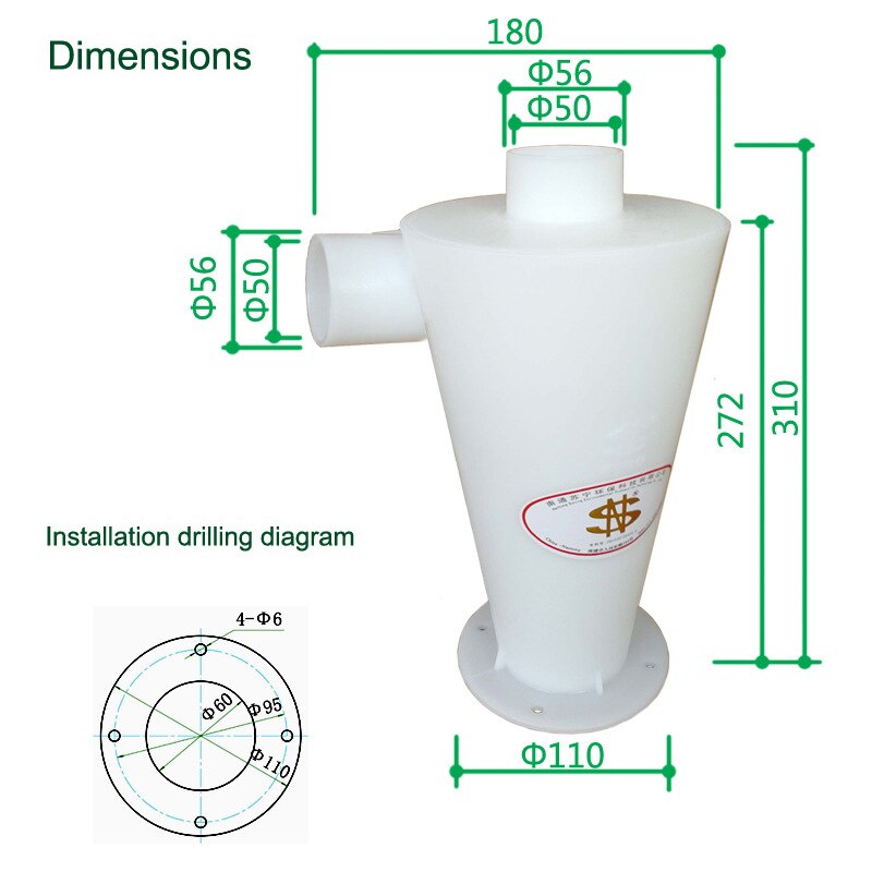 Acecorner Stofafscheider Cycloon Collectie Winkel Vac Accessoires Separator Schoonmaken Power Houtbewerking Tool Vacuüm Lucht Diy Filter