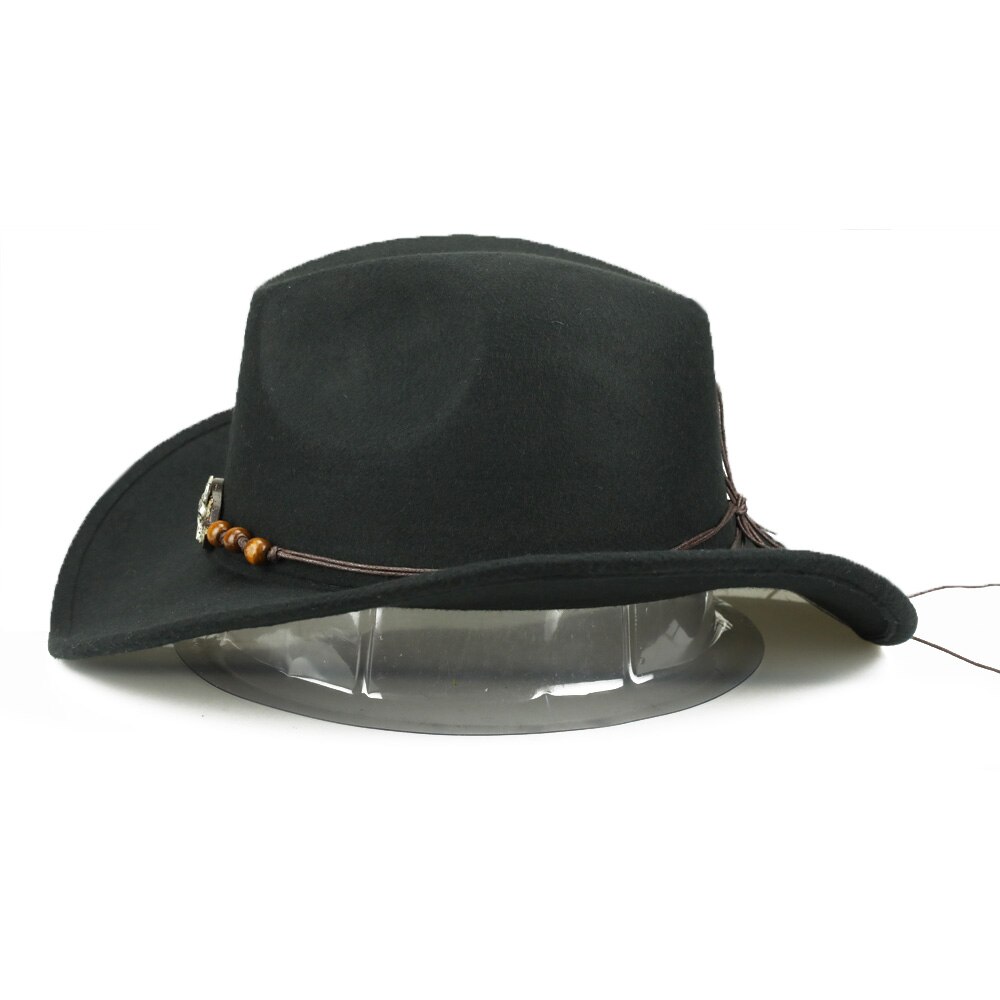 Yy treperler okse cowboyhatter menn vestlig cowgirl lokk vinter varm bomull jazz trilby sombrero de vaquero cowboy  fd19059