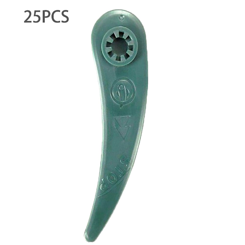 25 st plastblad för bosch art 23-18 li/26-18li grästrimmer trimmer plast trädgårdsgräsklippare plastblad