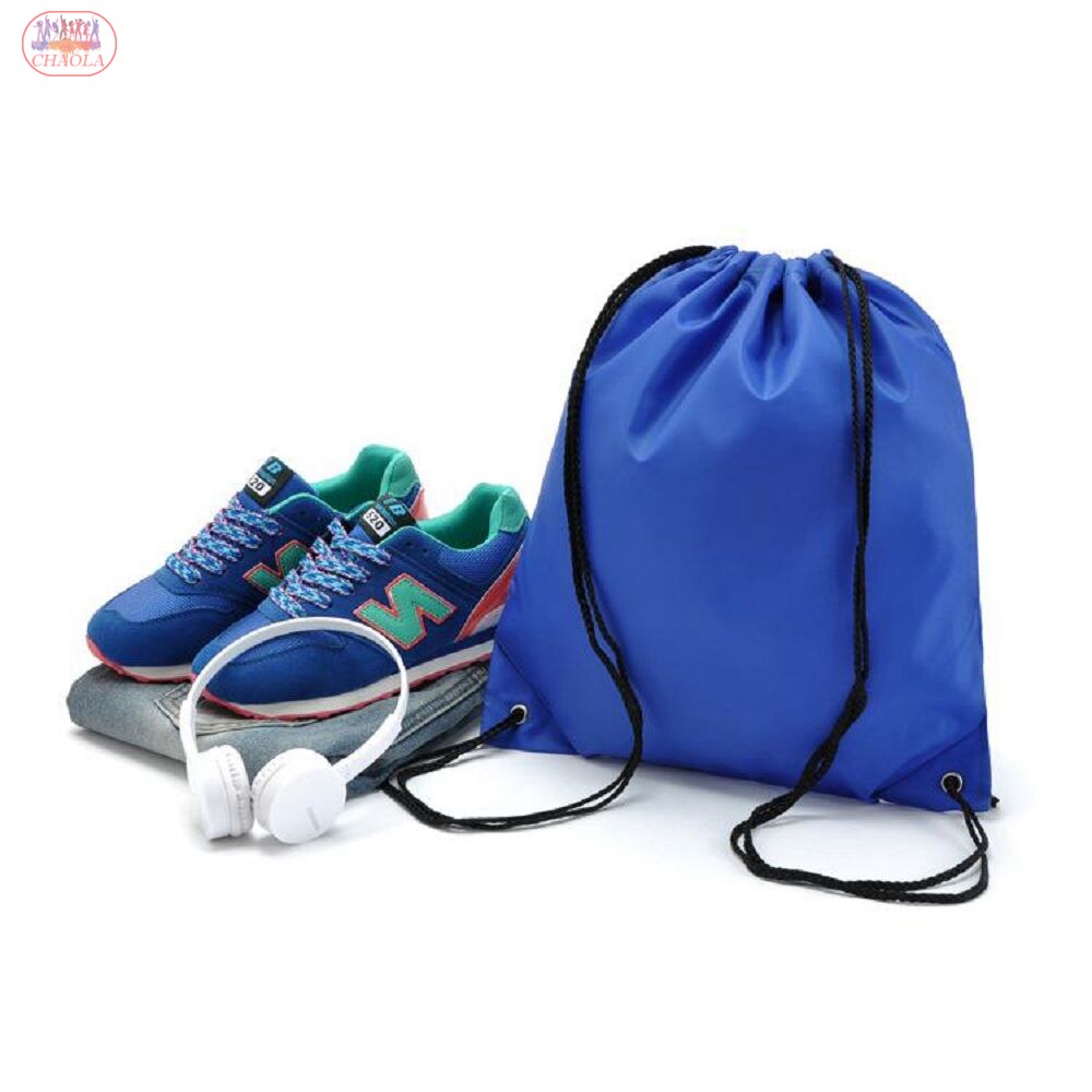 Popular Polyester Kids Drawstring Backpacks Travel Storage Shoulders Bag Beach Outdoor Sport Gym Bag Clothes Dance Shoe Bag