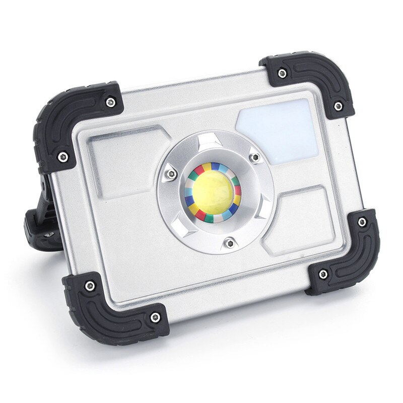 LED Reflector 20w USB charging Floodlight LED Spotlight 18650 Rechargeable Battery Powered Portable Led searchlight camping