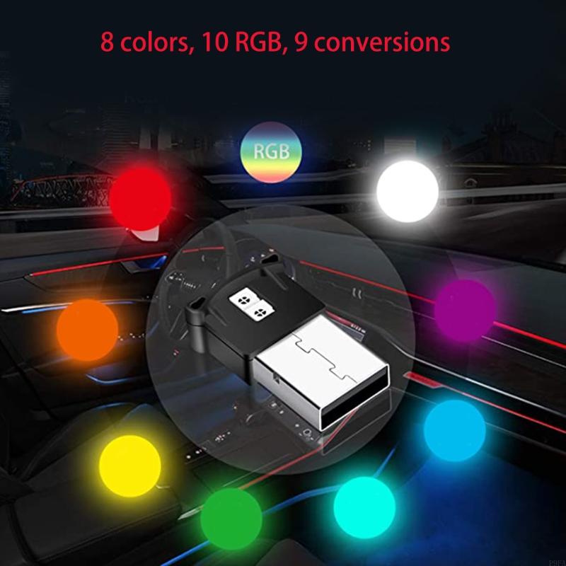 920L Mini USB LED Light 8 Color Changeable for Car, Laptop, Keyboard for Night Lamp