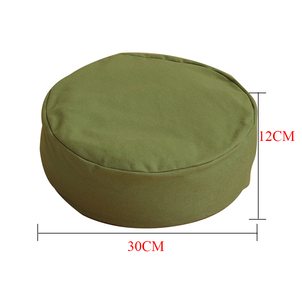 Yoga meditatiekussen met ritssluiting, rond kussen, kantoor, solide, met boekweitmat, comfortabele wasbare ondersteuning voor thuis.