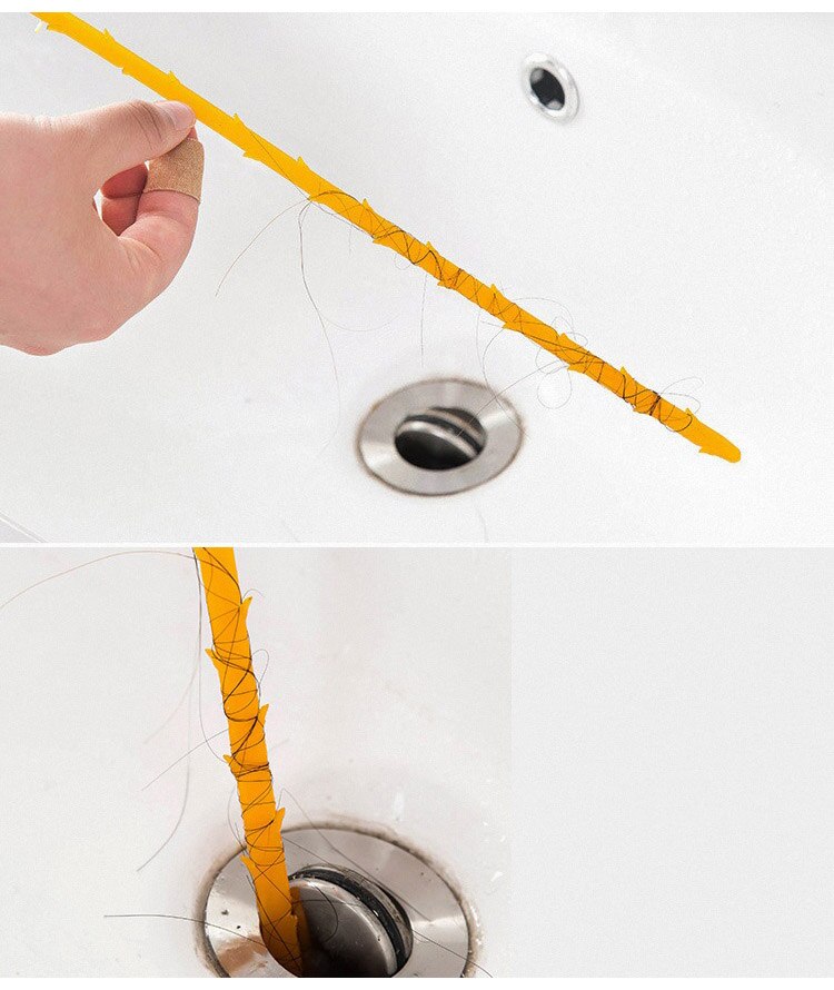 Køkken orange kloak rengøringsbørste fløjte til toilet uddybning slange toiletbørste værktøj køkken badeværelse tilbehør