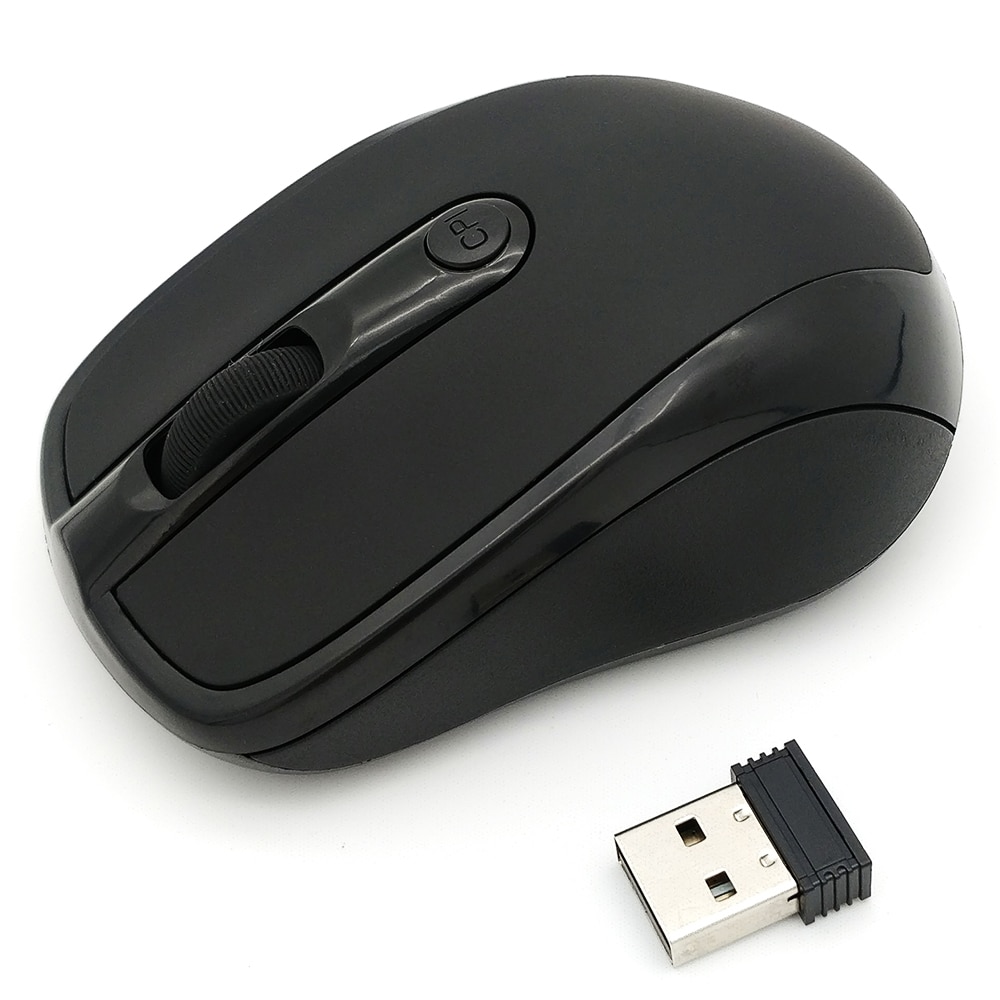 Souris sans fil USB avec récepteur réglable, accessoire informatique optique et ergonomique, 2,4 GHz, pour usage avec PC et laptop, 2000DPI,