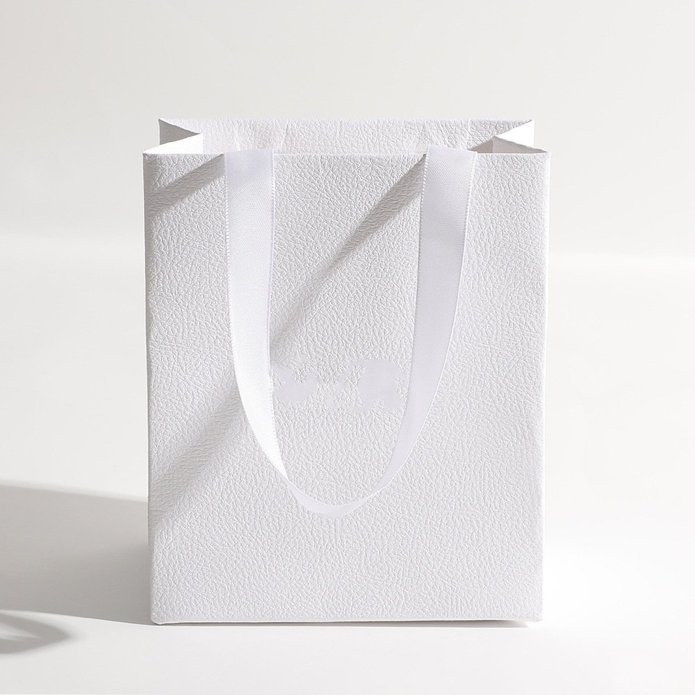 Mode Kartonnen Papieren Winkelen Handtas Geschenkverpakking Zak Draagbare Zwart Wit Inpak Tote Met Handvatten Diversen Opbergtasje: Deep Sapphire