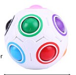 dekompression Ball, Leucht betonen Linderung Magie Würfel Finger Praxis Spielzeug für freundlicher: Weiß