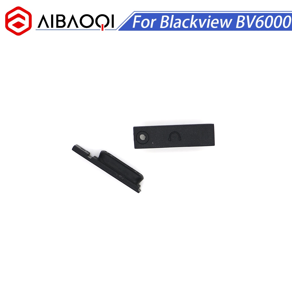 Original USB Dust-Proof Port+Earphone Dust-Proof Port Rubber stopper For 4.7 inch Blackview BV6000/BV6000s Smartphone