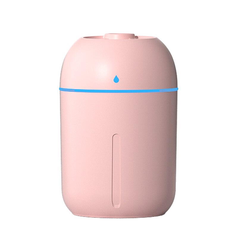 Electric Humidifier Mini Ultrasonic Air Purifier LED Lamp USB Essential Oil Diffuser Car Home Purifier Aroma Anion Mist Maker: Pink
