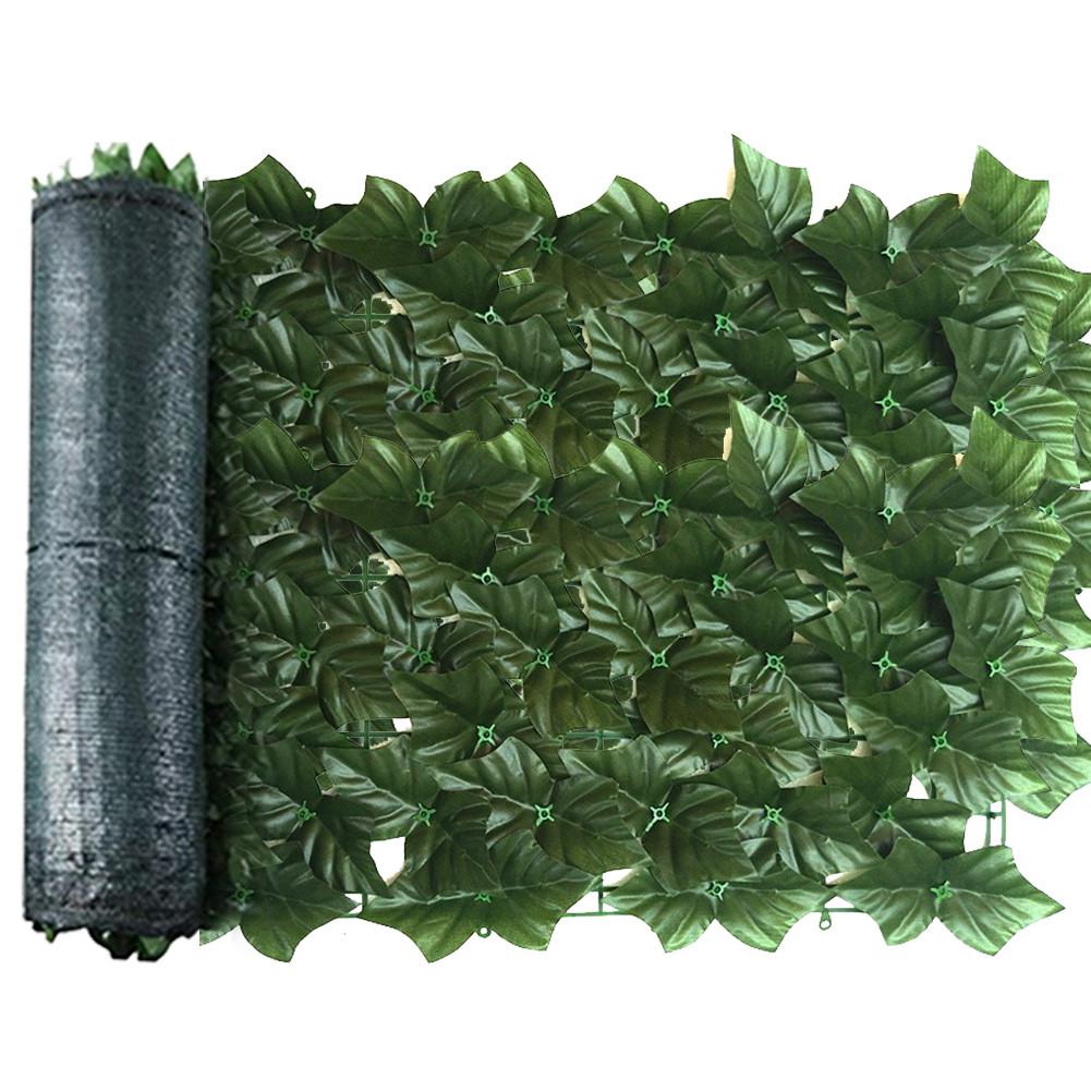 Net Artificial Privacy Screening Roll Garden Ivy Leaf Hedge Fence Wall Balcony Privacy Screening Roll Simulation Fence: C 3M