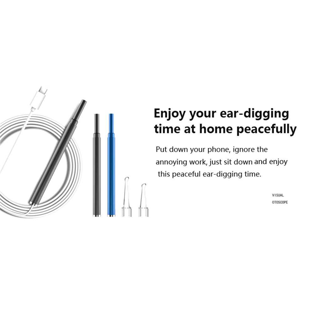 Kebidumei Multifunctionele 5.5Mm Hd Visuele Oor Camera Oor Schoonmaken Tool IP67 Waterdicht Oor Lepel Oor Zorg In-Oor schoon Endoscop