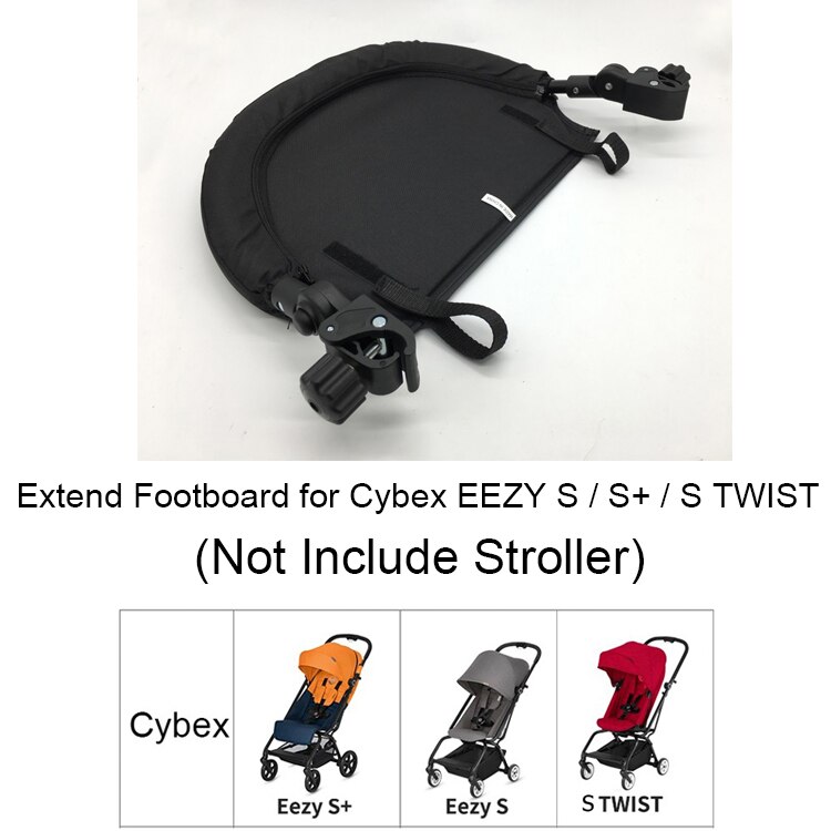 Siège Extensible pour Poussette de Bébé Cybex EEZY S, S+ et Stwist, Accessoire, Planche à Pied Réglable, Extension de 30 cm, Repose-Pieds: Footboard
