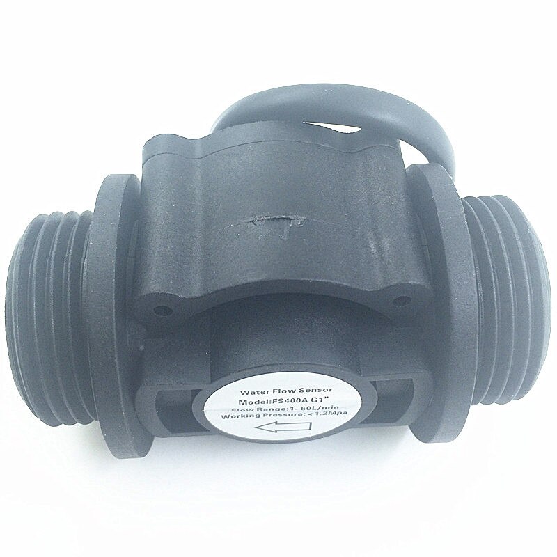 Water Flow Sensor Fuel Flow Meter Water Meter Sensor Flowmeter Water Sensor Teller Indicator Hall Effect Sensor 1-60L/Min