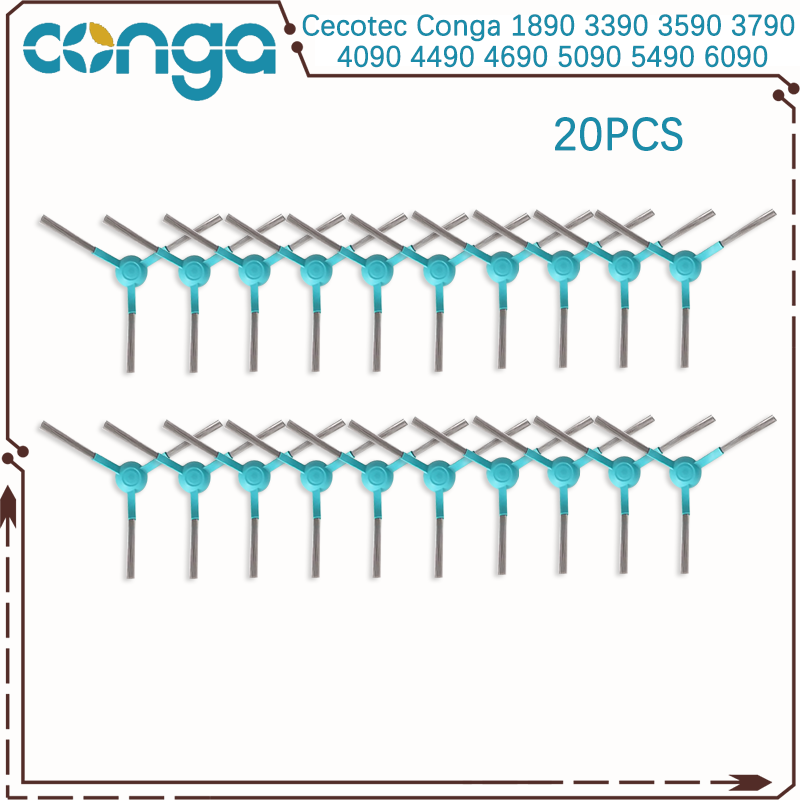 For Cecotec Conga 1890 3390 3590 3790 4090 4490 4690 5090 5490 6090 Robot Vacuum Main Side Brush Hepa Filter Mop Part: light yellow