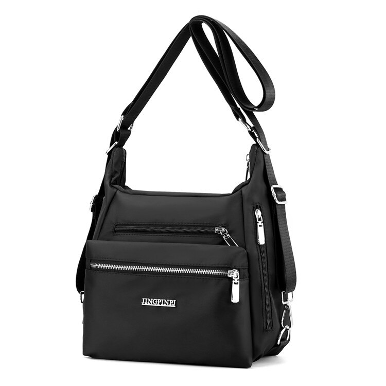 2022 Women&#39;s Ladies Shoulder bag Female Messenger Bag Travel Handbag Nylon CrossBody Bag Bolsas Feminina: black