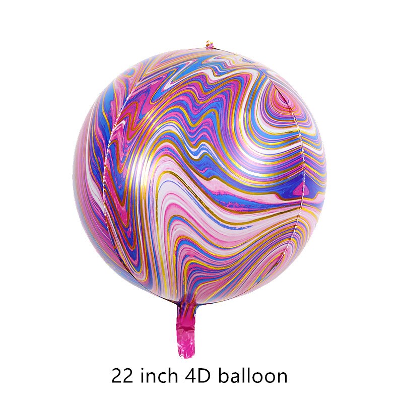 4D Zee Dier Strepen Aarde Space Nebula Kleur Strepen Aluminiumfolie Aluminium Folie Helium Ballon Romantische Partij Decoratie Bal: 7