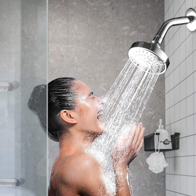 Shower Head, High Pressure 5 Settings Showerhead with Adjustable Swivel Ball Joint