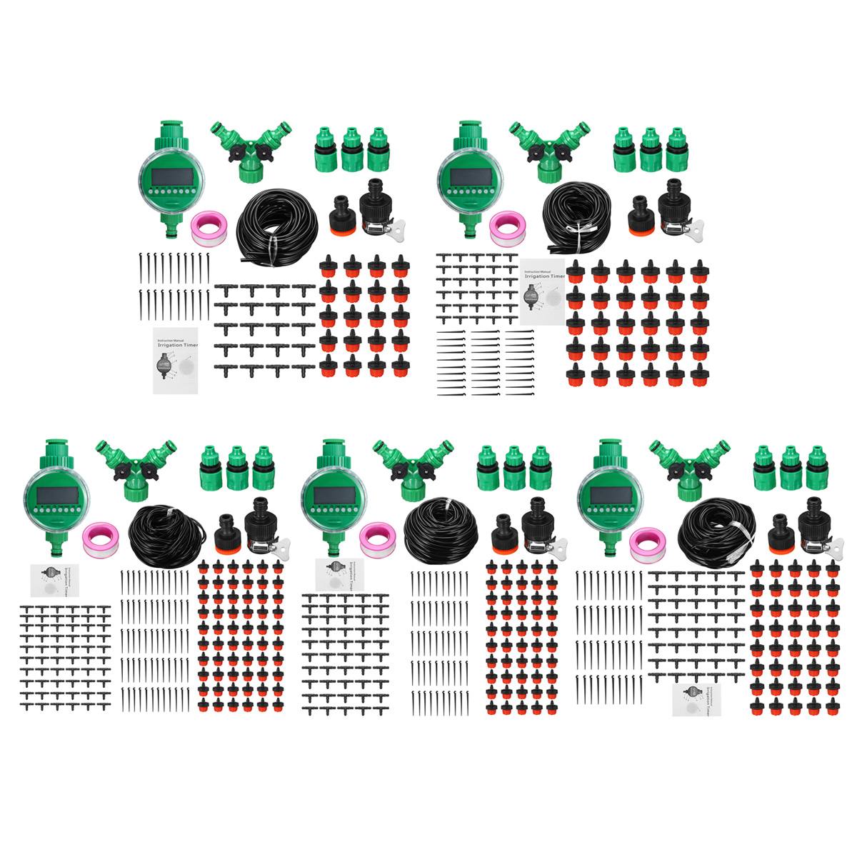 Automatic Watering Timer Irrigation System 15/25/30/40/50m Hose Greenhouse Plant Kit for Flowers Plants Bonsai Intelligent Care