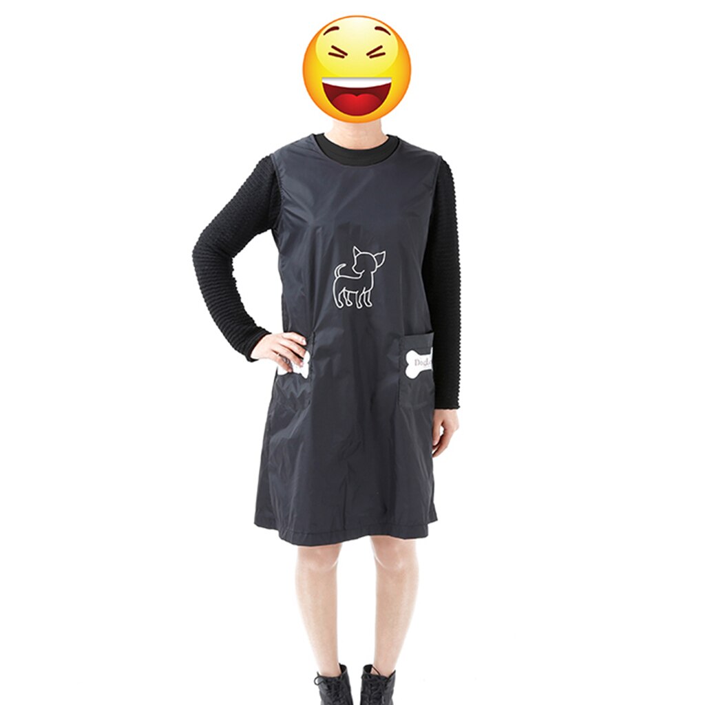 Tablier de toilettage imperméable sans manches pour animaux de compagnie, gilet de toilettage avec poche pour chat et chien