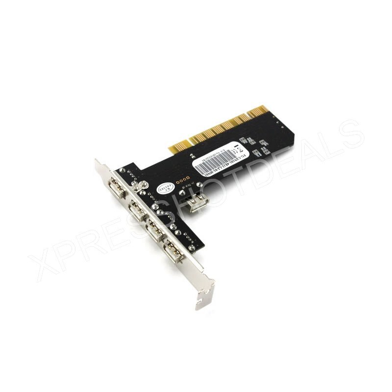 USB 2.0 5 PORT (4+1) PCI HUB CARD HIGH SPEED ADAPTER 480MB for PC Windows
