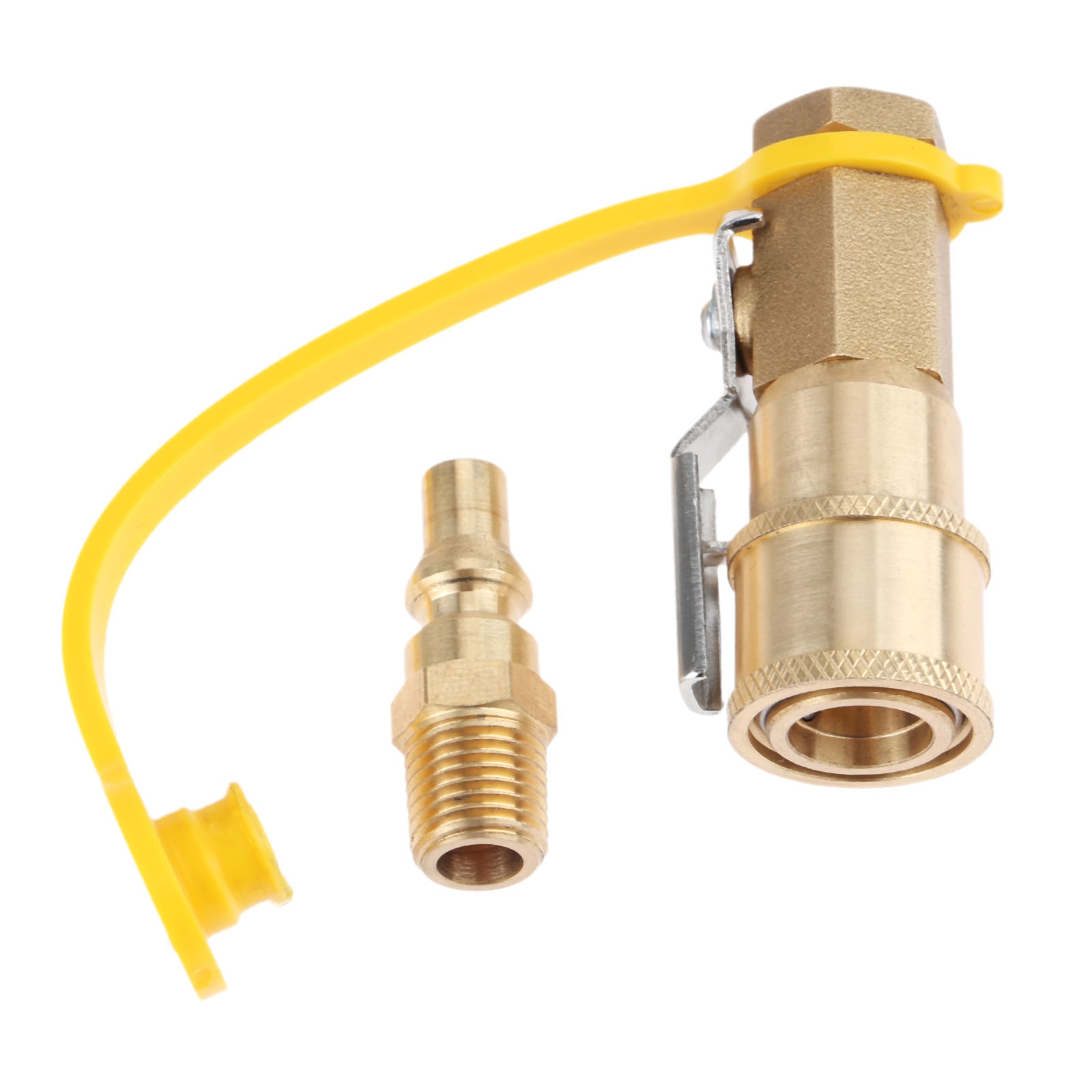 Massief Messing 1/4 &quot;Quick Connect Kit Afsluiter &amp; Full Flow Mannelijke Plug Voor Propaan Gas