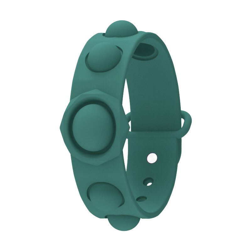 Simple Dimple Fidget Toy Fat Brain Toys Stress Relief Hand Toys For Kids Easy To Use Soft Silicone Decompression Antistress Toys: Green