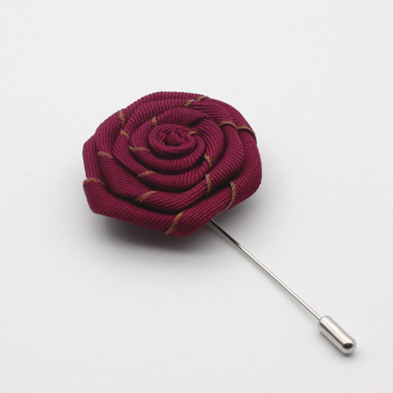 HUISHI Twee Kleur Stof Bloem Broches Revers Pin Mannen Vrouwen Broche Suits Decoratie Reversspeldjes Voor Suits Accessoires 12 Kleur: J 1