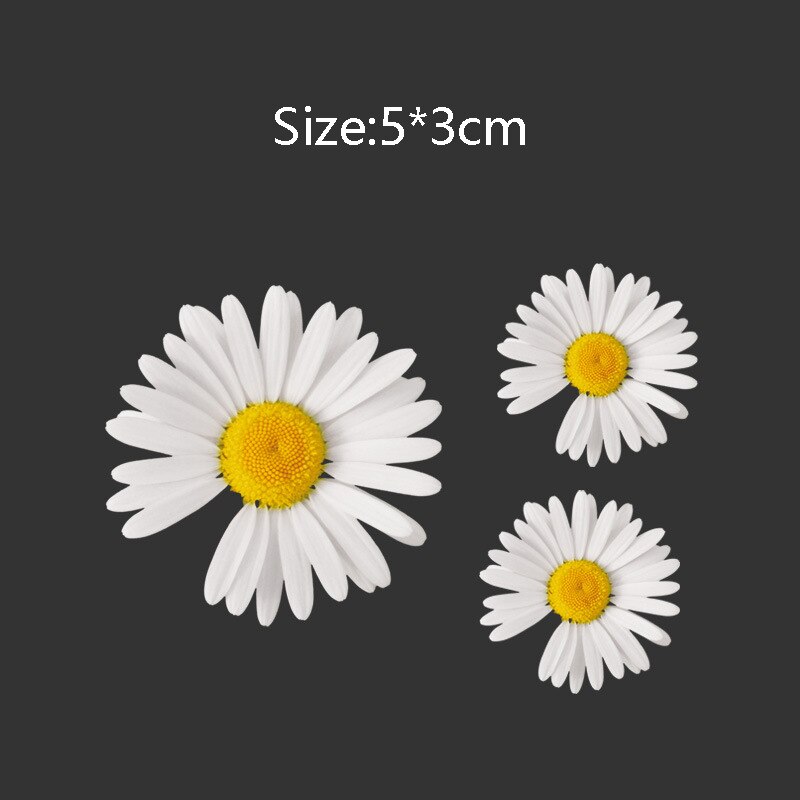 Gänseblümchen Blütenblätter Auto Aufkleber Blumen- ho Weiß Frieden und Liebe Auto Fenster SchöNe Leben Decals für Frauen stimmen Zubehör