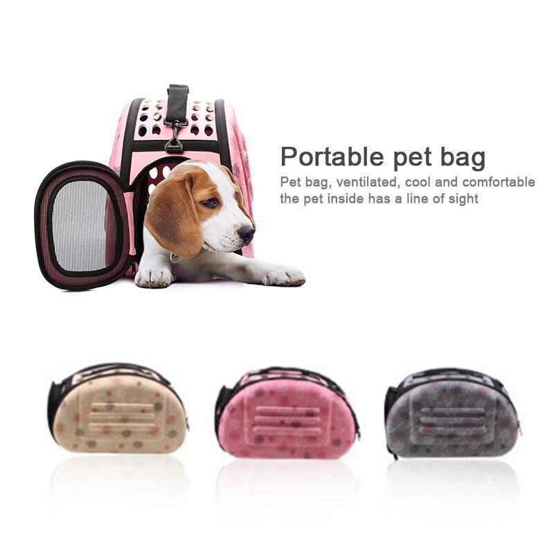 Dog Carrier Handbag Puppy Cat Travel Portable Foldable Mesh Shoulder Bag EVA Breathable Carrying Case Outdoor Kennel Pet Supplie