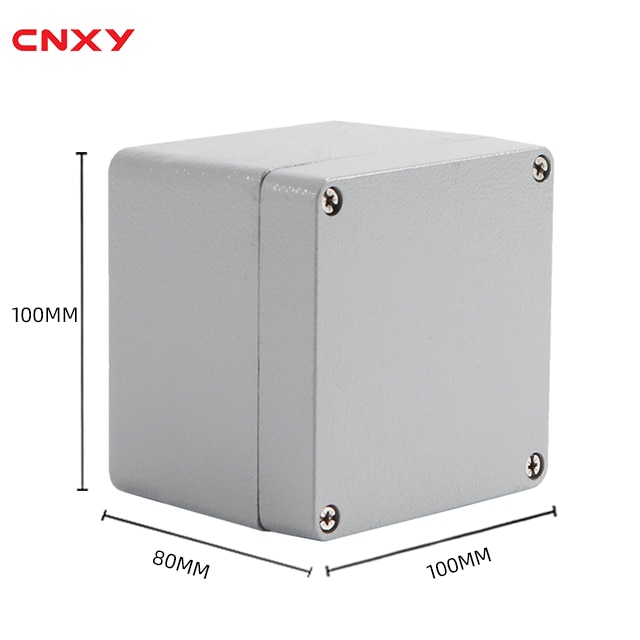 Weatherproof Aluminum PCB Enclosure Aluminum Electronic Enclosures 100*100*80mm junction box