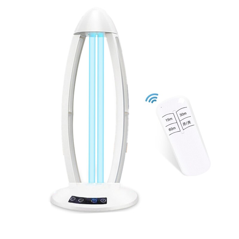 Luz esterilizadora ultravioleta, lámpara de desinfección germicida UVC, AC110V, 220V, 38W, Mata ácaros, 273nm, luces bactericidas, esterilización: With Remote / US Plug 110V